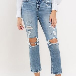 Lovervet Full Size High Rise Slim Straight Jeans